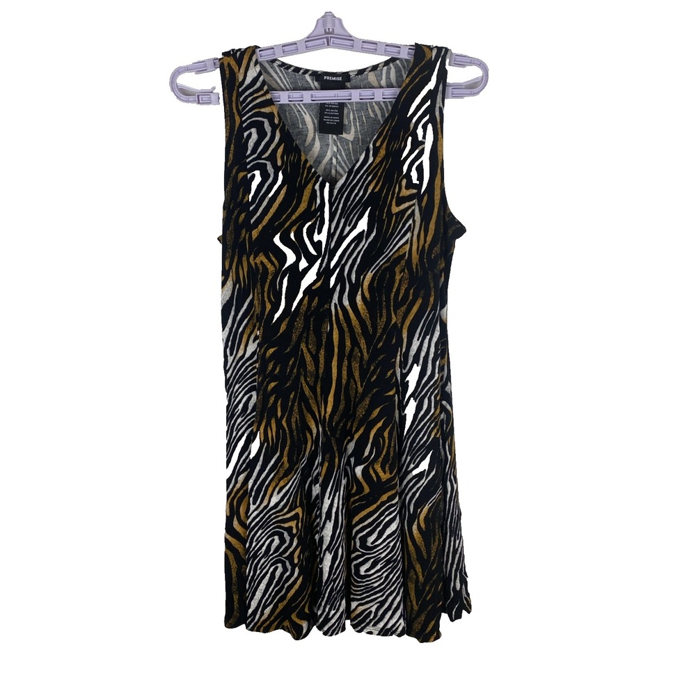 Premise Women's Summer Dress‎ Zebra Print Size Medium